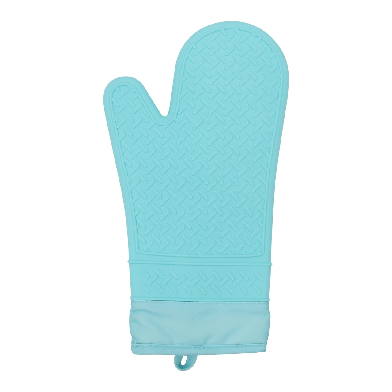 Celebrate It Silicone Oven Mitt - Turquoise - 13 x 7.2 x 1 in